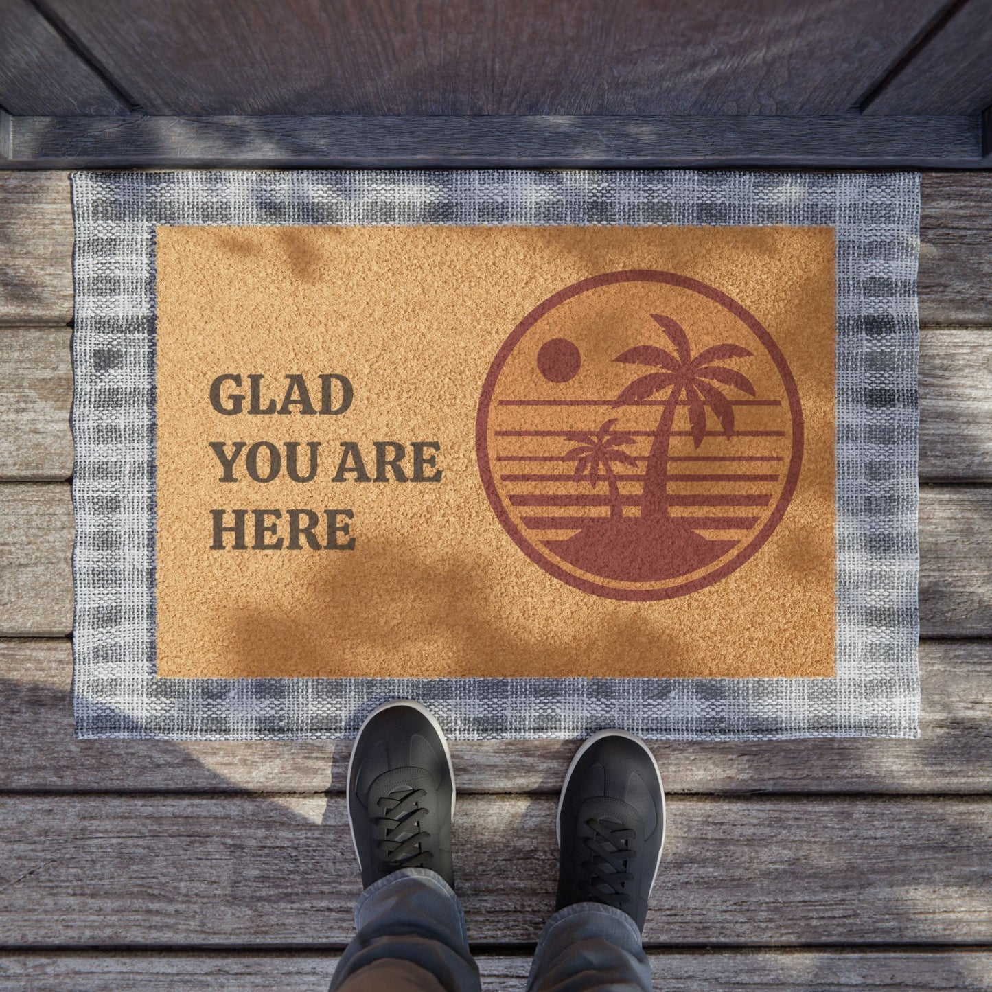 Glad You Are Here - Doormat