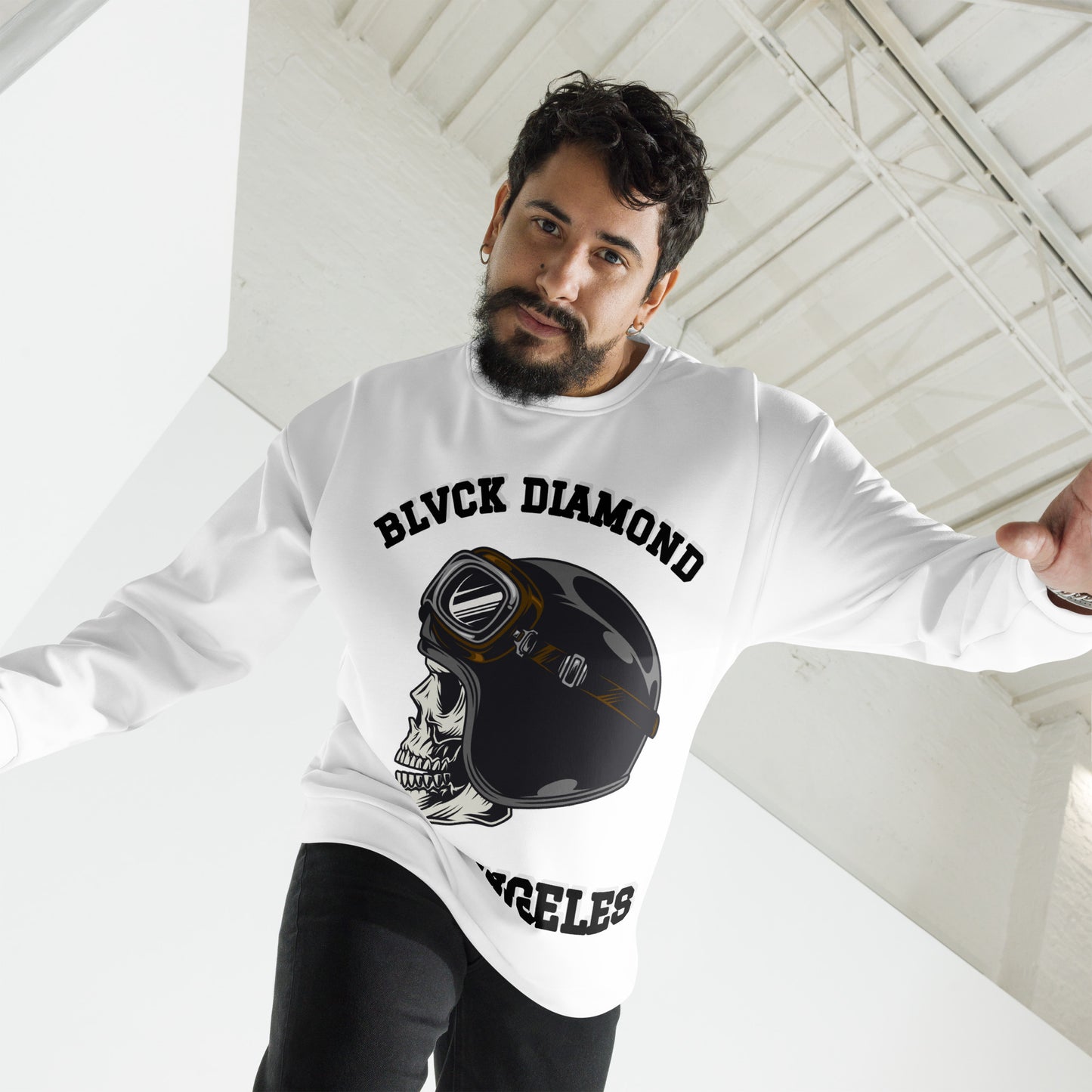 Blvck Diamond Helmet Skull Unisex Sweatshirt