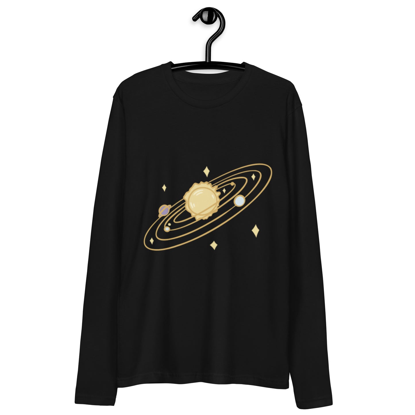 Galaxy Long Sleeve Fitted Crew