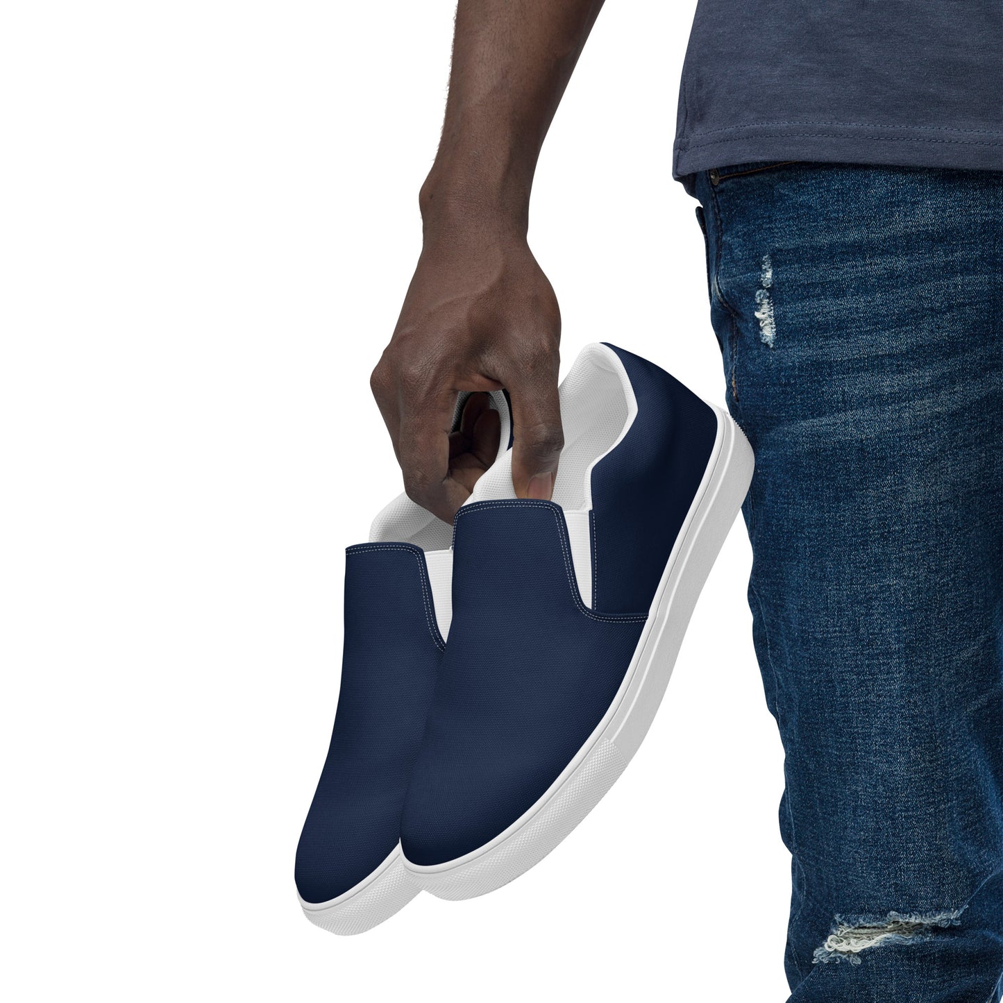 Men’s slip-on canvas shoes Navy