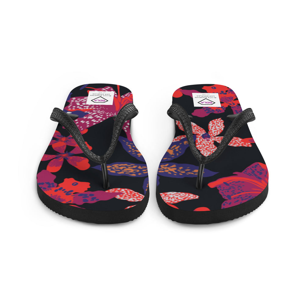 Flip-Flops bright flower color pattern